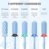 image:imageMelodySusie Safety Nail Drill Bits 332 Smooth Round Top Small Barrel Carbide Bits Fast Remove Acrylic or Hard Gel for Manicure Pedicure Salon Professional or Beginner Pink Blossom CoarseLight Blue