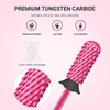 image:imageMelodySusie Safety Nail Drill Bits 332 Smooth Round Top Small Barrel Carbide Bits Fast Remove Acrylic or Hard Gel for Manicure Pedicure Salon Professional or Beginner Pink Blossom CoarsePink Blossom