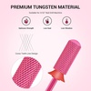 image:imageMelodySusie Safety Nail Drill Bits 332 Smooth Round Top Small Barrel Carbide Bits Fast Remove Acrylic or Hard Gel for Manicure Pedicure Salon Professional or Beginner Pink Blossom CoarsePink Blossom