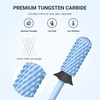image:imageMelodySusie Safety Nail Drill Bits 332 Smooth Round Top Small Barrel Carbide Bits Fast Remove Acrylic or Hard Gel for Manicure Pedicure Salon Professional or Beginner Pink Blossom CoarseLight Blue