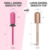 image:imageMelodySusie Safety Nail Drill Bits 332 Smooth Round Top Small Barrel Carbide Bits Fast Remove Acrylic or Hard Gel for Manicure Pedicure Salon Professional or Beginner Pink Blossom CoarsePink Blossom
