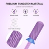 image:imageMelodySusie Safety Nail Drill Bits 332 Smooth Round Top Small Barrel Carbide Bits Fast Remove Acrylic or Hard Gel for Manicure Pedicure Salon Professional or Beginner Pink Blossom CoarsePurple