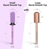 image:imageMelodySusie Safety Nail Drill Bits 332 Smooth Round Top Small Barrel Carbide Bits Fast Remove Acrylic or Hard Gel for Manicure Pedicure Salon Professional or Beginner Pink Blossom CoarsePurple