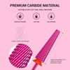 image:imageMelodySusie Super Long 5 in 1 Nail Drill Bits 332 Carbide Tungsten Bits Suitable for Manicure Pedicure Cuticle Gel Polishing Professional Advanced Bits Pink Blossom Series BitX Fine