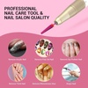 image:imageMelodySusie Super Long 5 in 1 Nail Drill Bits 332 Carbide Tungsten Bits Suitable for Manicure Pedicure Cuticle Gel Polishing Professional Advanced Bits Pink Blossom Series BitX Fine