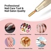 image:imageMelodySusie Super Long Tapered Nail Drill Bits 332 Carbide Tungsten Bits Suitable for Manicure Pedicure Cuticle Gel Polishing Professional Advanced Bits Gold Series BitX FineGold