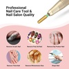 image:imageMelodySusie Super Long Tapered Nail Drill Bits 332 Carbide Tungsten Bits Suitable for Manicure Pedicure Cuticle Gel Polishing Professional Advanced Bits Gold Series BitX FineGold