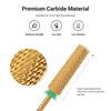 image:imageMelodySusie Super Long Tapered Nail Drill Bits 332 Carbide Tungsten Bits Suitable for Manicure Pedicure Cuticle Gel Polishing Professional Advanced Bits Gold Series BitX FineGold