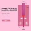 image:imageMelodySusie Super Long Tapered Nail Drill Bits 332 Carbide Tungsten Bits Suitable for Manicure Pedicure Cuticle Gel Polishing Professional Advanced Bits Gold Series BitX FinePink Blossom