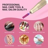 image:imageMelodySusie Super Long Tapered Nail Drill Bits 332 Carbide Tungsten Bits Suitable for Manicure Pedicure Cuticle Gel Polishing Professional Advanced Bits Gold Series BitX FinePink Blossom