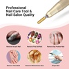 image:imageMelodySusie Super Long Tapered Nail Drill Bits 332 Carbide Tungsten Bits Suitable for Manicure Pedicure Cuticle Gel Polishing Professional Advanced Bits Gold Series BitX FineGold