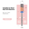 image:imageMelodySusie Tapered Barrel Nail Drill Bits 332 Carbide Tungsten Bits Suitable for Manicure Pedicure Cuticle Gel Polishing Technicians Bits Silver amp Rose Gold Series BitS Extra FineTapered Barrel Bit