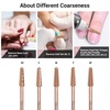 image:imageMelodySusie Tapered Barrel Nail Drill Bits 332 Carbide Tungsten Bits Suitable for Manicure Pedicure Cuticle Gel Polishing Technicians Bits Silver amp Rose Gold Series BitS Extra FineRose Gold
