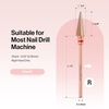 image:imageMelodySusie Tapered Barrel Nail Drill Bits 332 Carbide Tungsten Bits Suitable for Manicure Pedicure Cuticle Gel Polishing Technicians Bits Silver amp Rose Gold Series BitS Extra FineNib BitRose Gold