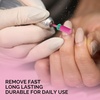 image:imageMelodySusie Tapered Barrel Nail Drill Bits 332 Carbide Tungsten Bits Suitable for Manicure Pedicure Cuticle Gel Polishing Technicians Bits Silver amp Rose Gold Series BitS Extra FineTapered Barrel BitPink Blossom