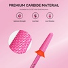 image:imageMelodySusie Tapered Barrel Nail Drill Bits 332 Carbide Tungsten Bits Suitable for Manicure Pedicure Cuticle Gel Polishing Technicians Bits Silver amp Rose Gold Series BitS Extra FinePink Blossom