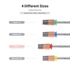 image:imageMelodySusie Tapered Barrel Nail Drill Bits 332 Carbide Tungsten Bits Suitable for Manicure Pedicure Cuticle Gel Polishing Technicians Bits Silver amp Rose Gold Series BitS Extra FineTapered Barrel Bit