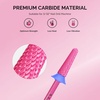 image:imageMelodySusie Tapered Barrel Nail Drill Bits 332 Carbide Tungsten Bits Suitable for Manicure Pedicure Cuticle Gel Polishing Technicians Bits Silver amp Rose Gold Series BitS Extra FinePink Blossom