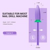 image:imageMelodySusie Typhoon Nail Drill Bits 332 Carbide Tungsten Multifunction Bits Fast Remove Acrylic or Hard Gel for Manicure Pedicure Salon Professional or Beginner Pink Blossom FinePurple
