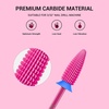 image:imageMelodySusie Typhoon Nail Drill Bits 332 Carbide Tungsten Multifunction Bits Fast Remove Acrylic or Hard Gel for Manicure Pedicure Salon Professional or Beginner Pink Blossom FinePink Blossom