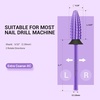image:imageMelodySusie Typhoon Nail Drill Bits 332 Carbide Tungsten Multifunction Bits Fast Remove Acrylic or Hard Gel for Manicure Pedicure Salon Professional or Beginner Pink Blossom FinePurple
