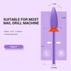 image:imageMelodySusie Typhoon Nail Drill Bits 332 Carbide Tungsten Multifunction Bits Fast Remove Acrylic or Hard Gel for Manicure Pedicure Salon Professional or Beginner Pink Blossom FinePurple