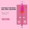 image:imageMelodySusie Typhoon Nail Drill Bits 332 Carbide Tungsten Multifunction Bits Fast Remove Acrylic or Hard Gel for Manicure Pedicure Salon Professional or Beginner Pink Blossom FinePink Blossom