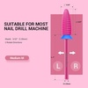 image:imageMelodySusie Typhoon Nail Drill Bits 332 Carbide Tungsten Multifunction Bits Fast Remove Acrylic or Hard Gel for Manicure Pedicure Salon Professional or Beginner Pink Blossom FinePink Blossom