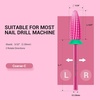 image:imageMelodySusie Typhoon Nail Drill Bits 332 Carbide Tungsten Multifunction Bits Fast Remove Acrylic or Hard Gel for Manicure Pedicure Salon Professional or Beginner Pink Blossom FinePink Blossom