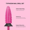 image:imageMelodySusie Typhoon Nail Drill Bits 332 Carbide Tungsten Multifunction Bits Fast Remove Acrylic or Hard Gel for Manicure Pedicure Salon Professional or Beginner Pink Blossom FinePink Blossom
