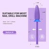 image:imageMelodySusie Typhoon Nail Drill Bits 332 Carbide Tungsten Multifunction Bits Fast Remove Acrylic or Hard Gel for Manicure Pedicure Salon Professional or Beginner Pink Blossom FinePurple