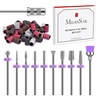 image:imageMelodySusie 10pcs Nail Drill Bits Set 332 Inch Diamond Cuticle Bits for Nail Drill EFile Manicure Pedicure Remover Tools for Acrylic Gel Nails Salon Home Use Nail Care Supplies RainbowSanding Bands