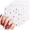 image:imageMelodySusie 5D Embossed Nail Art Stickers 5 Sheets Different Patterns SelfAdhesive 3D5D Nail Decals Nail Stickers for Women Girls DIY Manicure DecorationsClassic Carvings