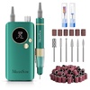 image:imageMelodySusie Advanced ClipOn HighEfficiency Rechargeable Nail Drill with Lightweight Handpiece SM200F 35000RPM EFile with Long Battery Life for All Manicure ShapingampGel Removal for Home amp Salon UseGreen