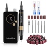 image:imageMelodySusie Advanced ClipOn HighEfficiency Rechargeable Nail Drill with Lightweight Handpiece SM200F 35000RPM EFile with Long Battery Life for All Manicure ShapingampGel Removal for Home amp Salon UseBlack