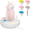 image:imageMelodySusie Baby Electric Nail File Kit PC20F Rechargeable amp Safe Nail Trimmer with Night Light Quiet Operation for Newborns Infants Toddlers Gentle Nail Care Clipper PinkPink