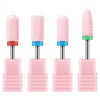 image:imageMelodySusie Ceramic Nail Drill Bits Set 332 235mm Professional Acrylic Nail File Drill Bit for Manicure Pedicure Cuticle Gel Nail Polishing 7PcsPink