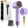 image:imageMelodySusie Compact Hair Dryer for Women120000RPM 1600W High Speed Fast Drying 3 HeatStepless Speed Ionic Blow Dryer for WomenHomePurple