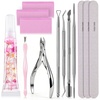 image:imageMelodySusie Cuticle Trimmer with Cuticle Pusher Nail File and Buffer BlocksPortable Cuticle Oil and Ingrown Toenail Removal ToolCuticle Remover Kit 13Pcs