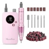 image:imageMelodySusie EntryLevel ClipOn Rechargeable Nail Drill SC320F 30000RPM EFile with Pastel amp Colorful Design for Manicure Shaping amp Gel Removal Ideal for Training Nail Art Practice amp Home UseMilk Pink