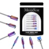image:imageMelodySusie Nail Drill Bits Set 7pcs Tungsten Carbide Diamond Nail Drill Bits for Acrylic Nails Poly Gel Cuticle Remove 332 Professional Nail Bits for Nail Drill Efile Manicure Pedicure ToolsAcolorful