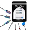 image:imageMelodySusie Nail Drill Bits Set 7pcs Tungsten Carbide Diamond Nail Drill Bits for Acrylic Nails Poly Gel Cuticle Remove 332 Professional Nail Bits for Nail Drill Efile Manicure Pedicure ToolsColorful