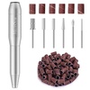 image:imageMelodySusie PocketNail Slim Ergonomic PenShaped USB Nail Drill PC100G 20000RPM Portable Electric File for All Manicure Pedicure Nail Care Shaping amp Gel Removal at Home for BeginnersSilver