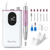 image:imageMelodySusie Professional ClipOn HighEfficiency Nail DrillMM400D 35000RPM Rechargeable EFile with GemCut Design and Lightweight Handpiece for All Manicure Shaping Gel Removal amp Salon UseRose Gold