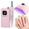 image:imageMelodySusie SC300F Cordless Nail Drill amp PPlus30F UV Lamp Starter Kit for Manicure amp Gel Nails Ideal Kit for Home Salon Nail Learners amp Hobbyists Pink