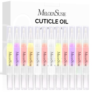 image:imageMelodySusie 10ML Cuticle Care Kit  Cuticle Oil and Cuticle Remover Cuticle Nourishes and Softener Promotes Nail Growth and Strength for Home and Salon Use 2PCS0 Fl Oz Pack of 12