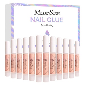 image:imageMelodySusie 12Pcs Nail Glue Super Strong Long Lasting Nail Glue for Acrylic NailsPress Ons Broken Nails Professional Adhesive for Nail Art Supplies12pcs
