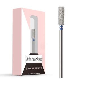 image:imageMelodySusie Ball Shape Cuticle Clean Nail Drill Bit 332 Professional Safety Carbide Diamond Nail Bit Nail Cleaner for Cuticle Dead Skin Nail Prepare Two Way Rotate Manicure Nail Salon Supplies4mm Barrel Cuticle Bit