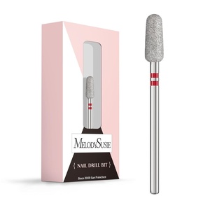 image:imageMelodySusie Ball Shape Cuticle Clean Nail Drill Bit 332 Professional Safety Carbide Diamond Nail Bit Nail Cleaner for Cuticle Dead Skin Nail Prepare Two Way Rotate Manicure Nail Salon Supplies5mm Round Tapered Cuticle Bit