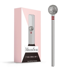 image:imageMelodySusie Ball Shape Cuticle Clean Nail Drill Bit 332 Professional Safety Carbide Diamond Nail Bit Nail Cleaner for Cuticle Dead Skin Nail Prepare Two Way Rotate Manicure Nail Salon Supplies7mm Ball Cuticle Bit